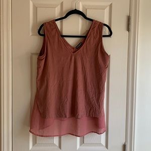 Dusty rose- size medium. Suede tank with underlining